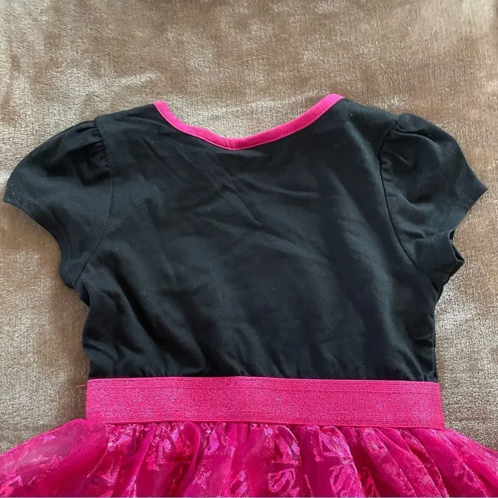 Supergirl Pink and Black Dress Size 6/6x
